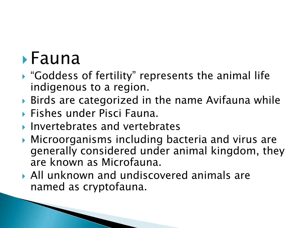 fauna goddess of fertility represents the animal