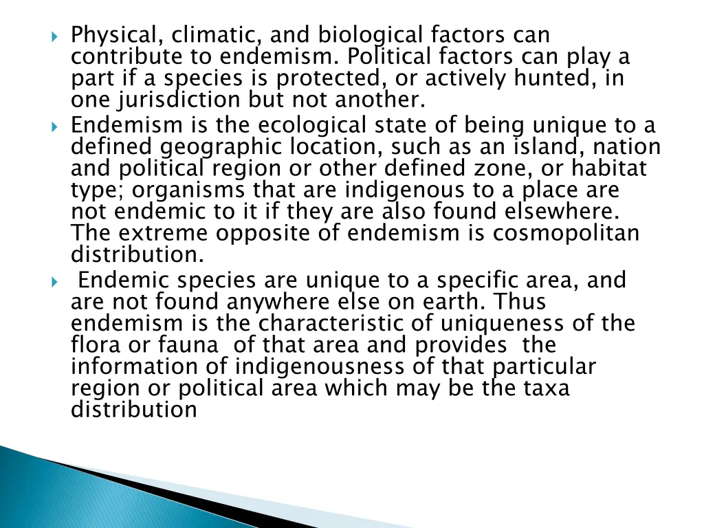 physical climatic and biological factors