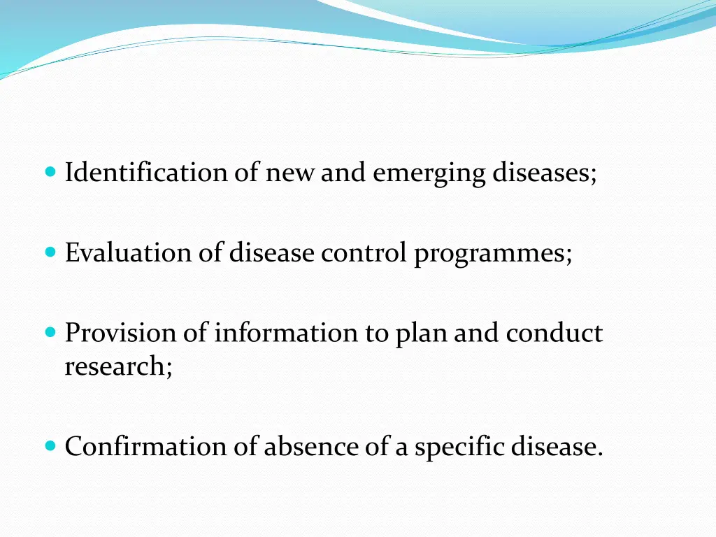 identification of new and emerging diseases