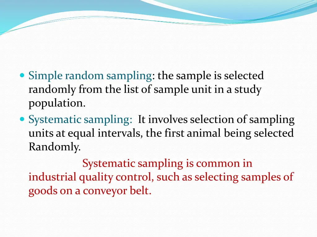 simple random sampling the sample is selected