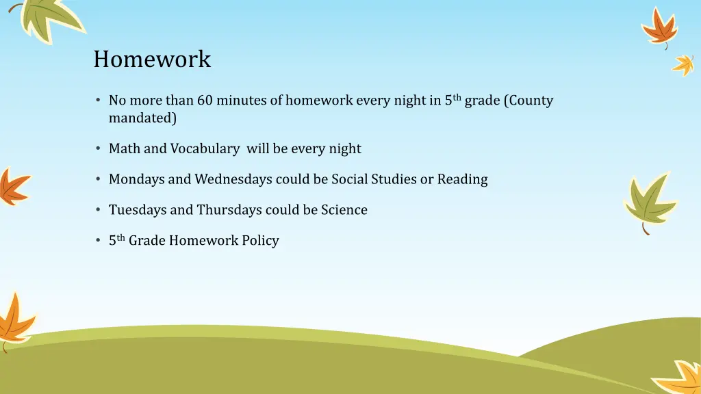 homework