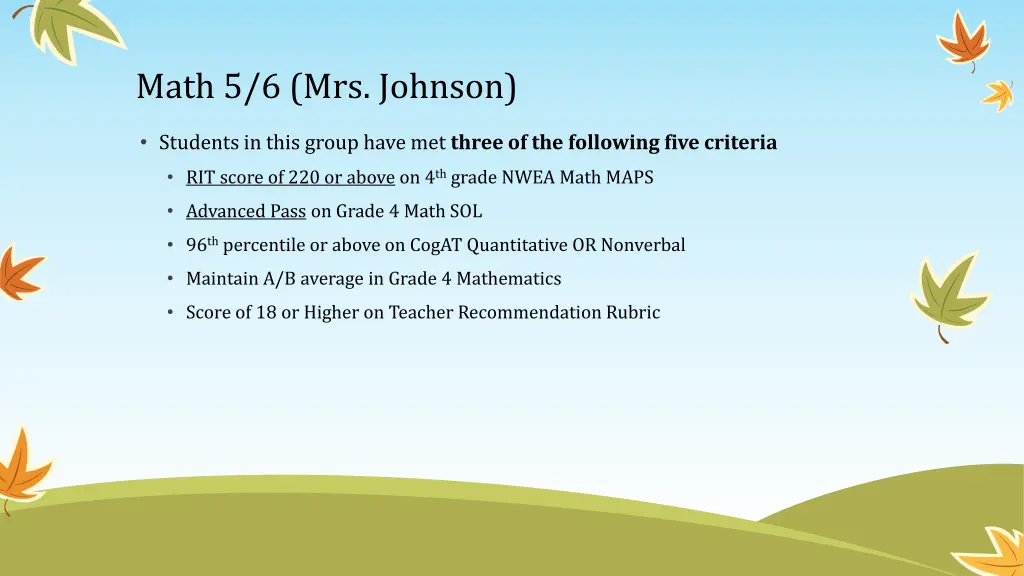 math 5 6 mrs johnson