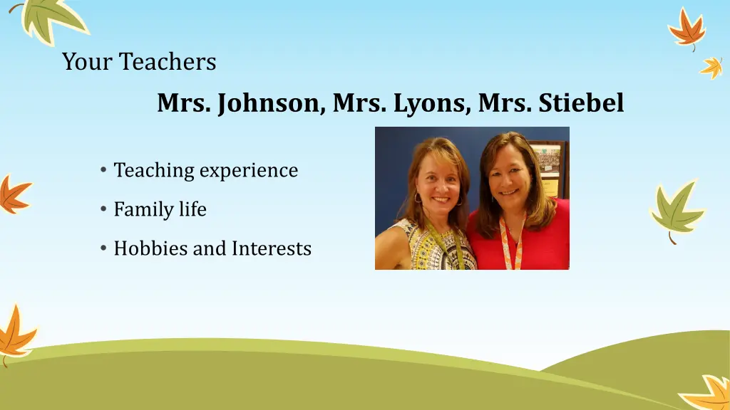 your teachers