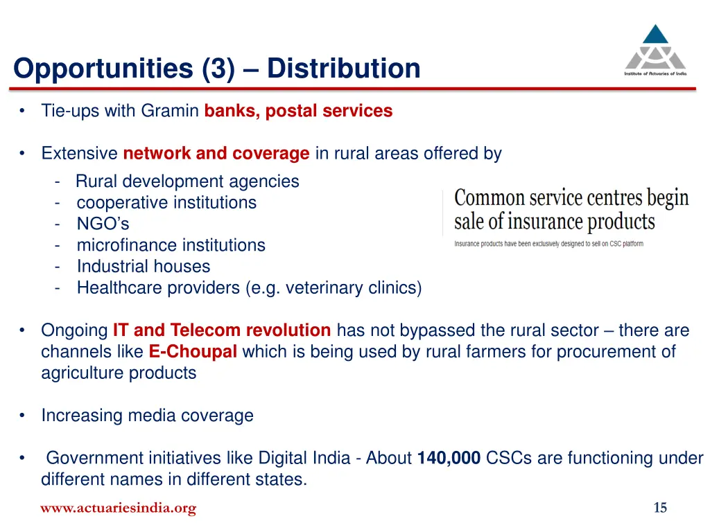 opportunities 3 distribution