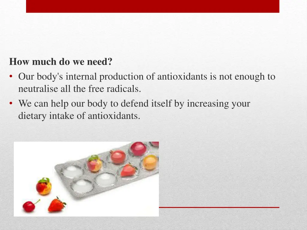how much do we need our body s internal