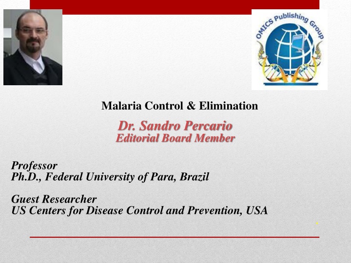malaria control elimination dr sandro percario