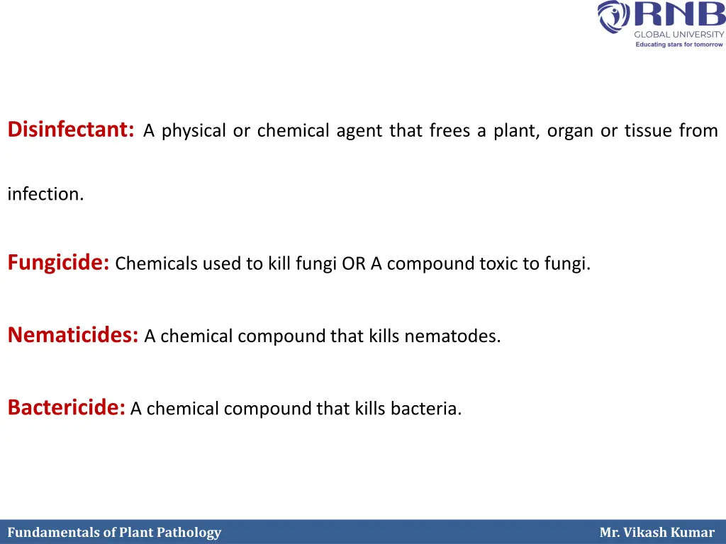 disinfectant a physical or chemical agent that