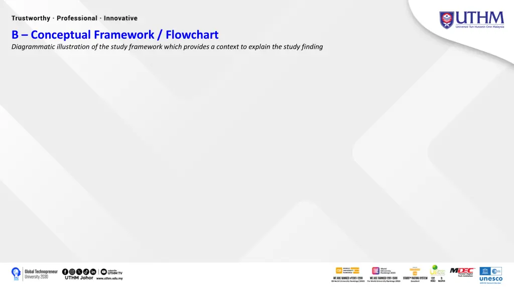 b conceptual framework flowchart diagrammatic