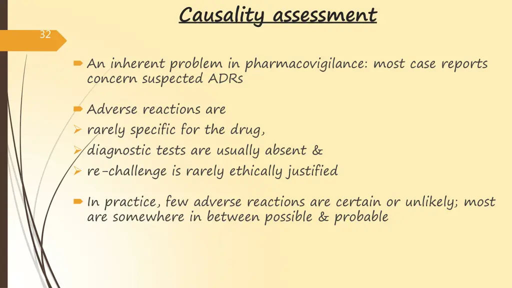 causality assessment