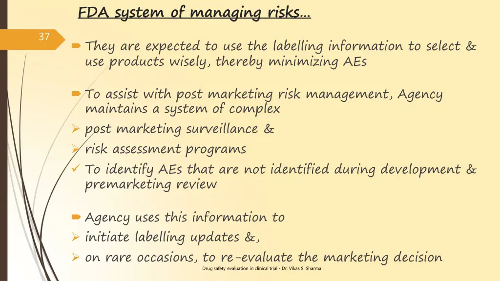 fda system of managing risks 1