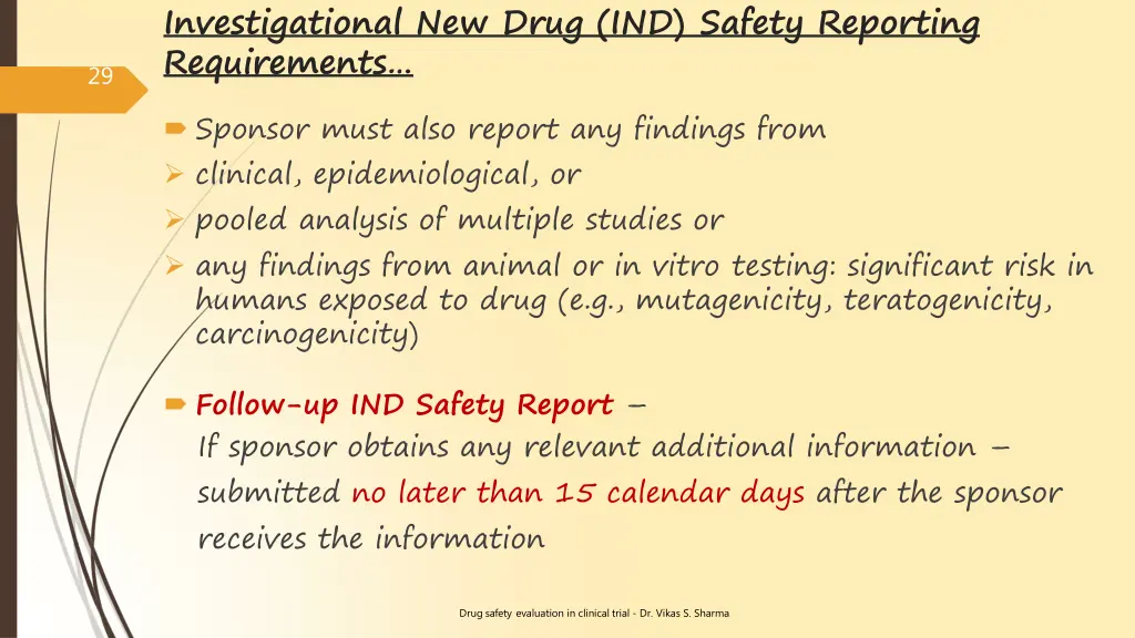 investigational new drug ind safety reporting 1