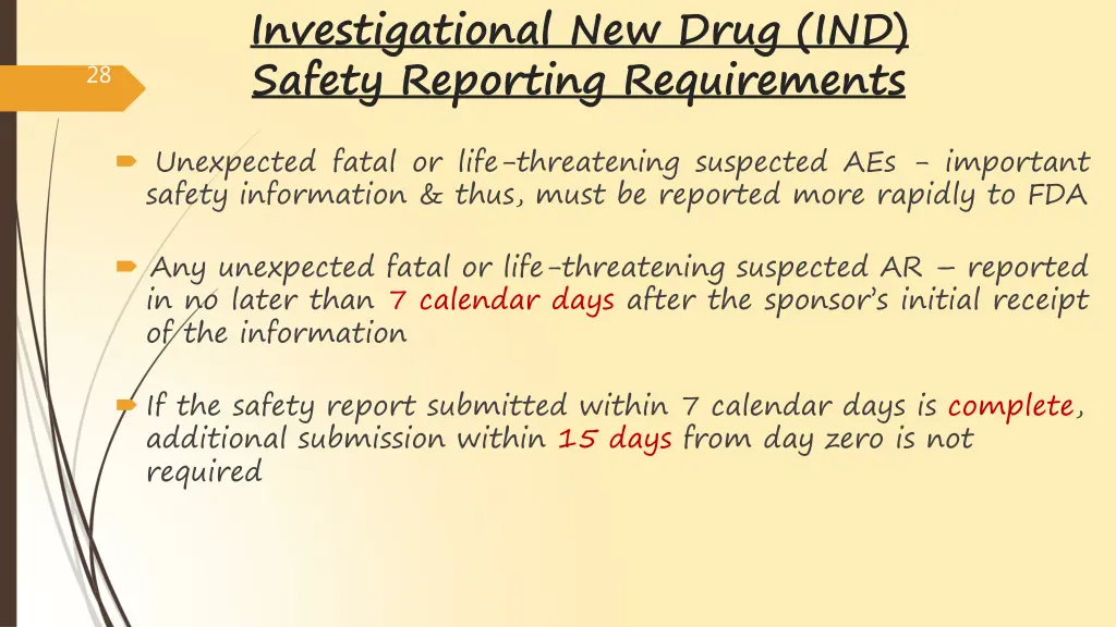 investigational new drug ind safety reporting