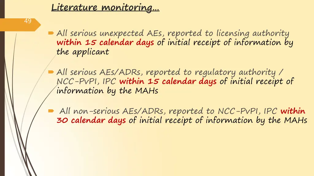 literature monitoring