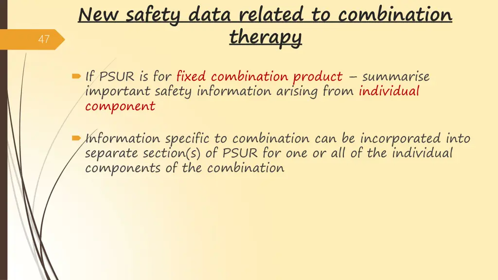 new safety data related to combination therapy