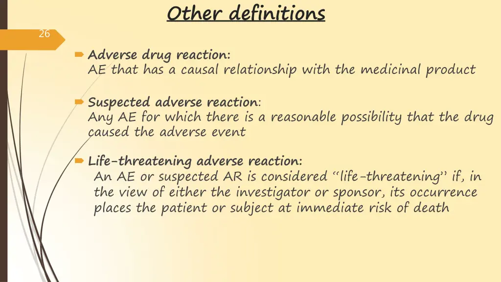 other definitions