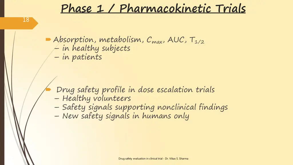 phase 1 pharmacokinetic trials