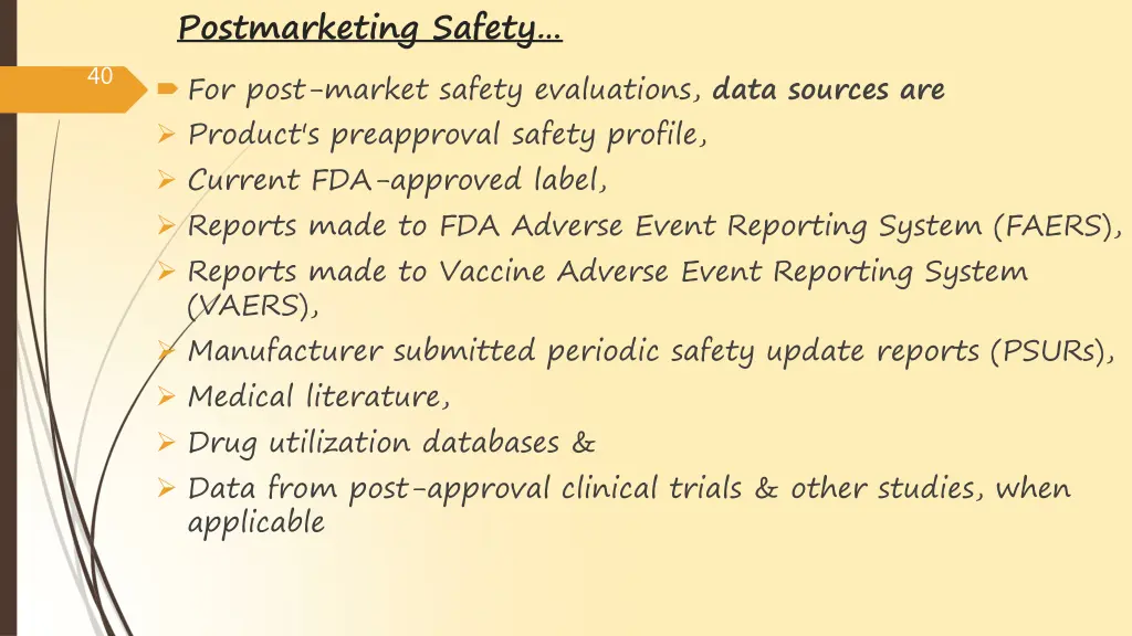 postmarketing safety 2