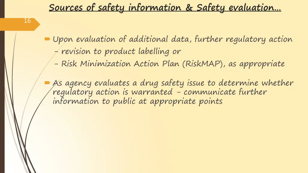 sources of safety information safety evaluation 5