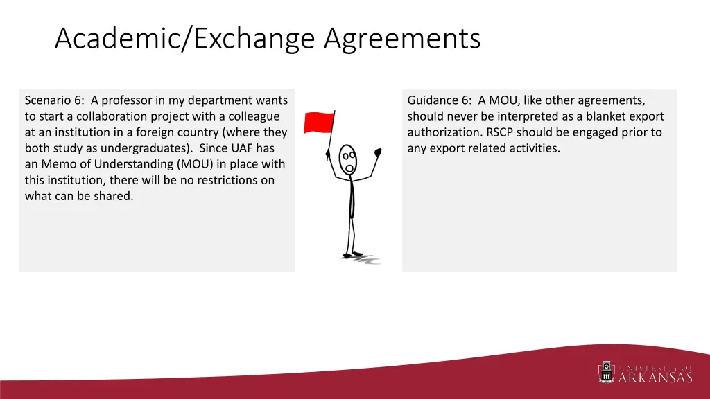 academic exchange agreements