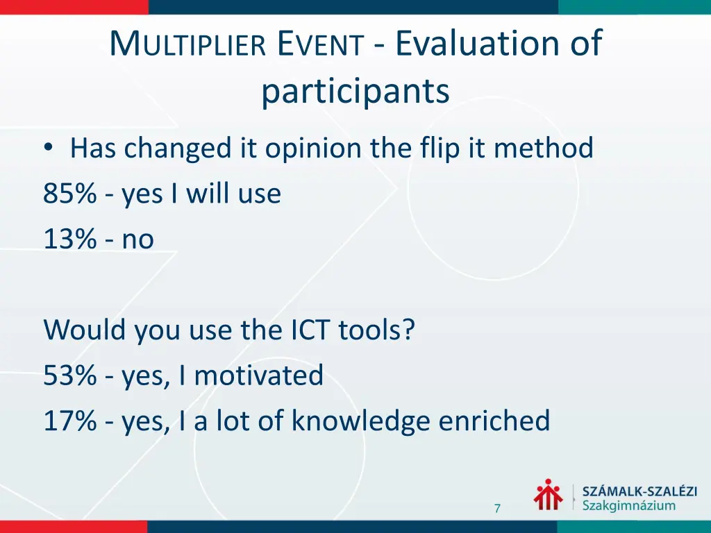 m ultiplier e vent evaluation of participants 1