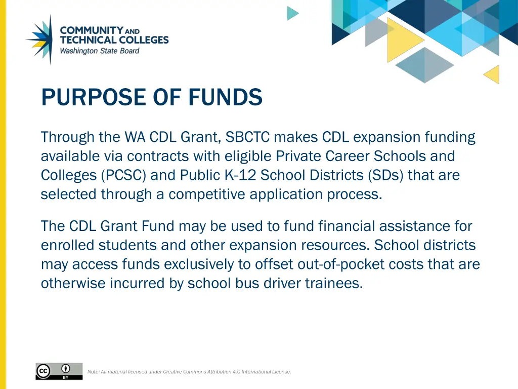 purpose of funds