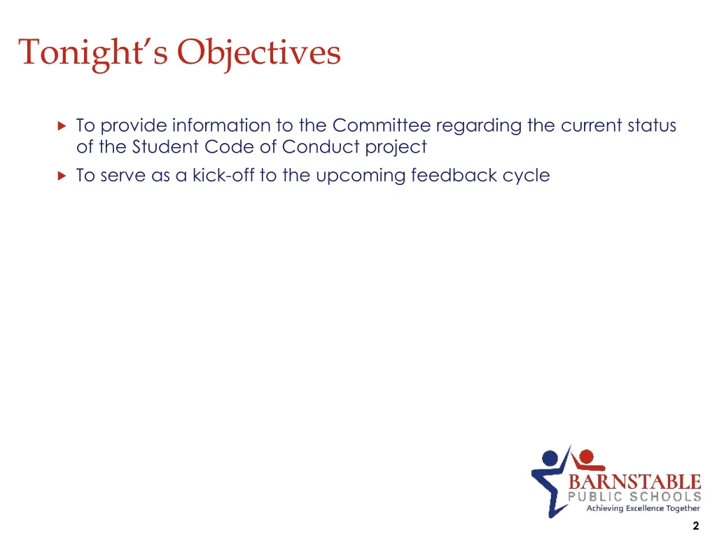 tonight s objectives