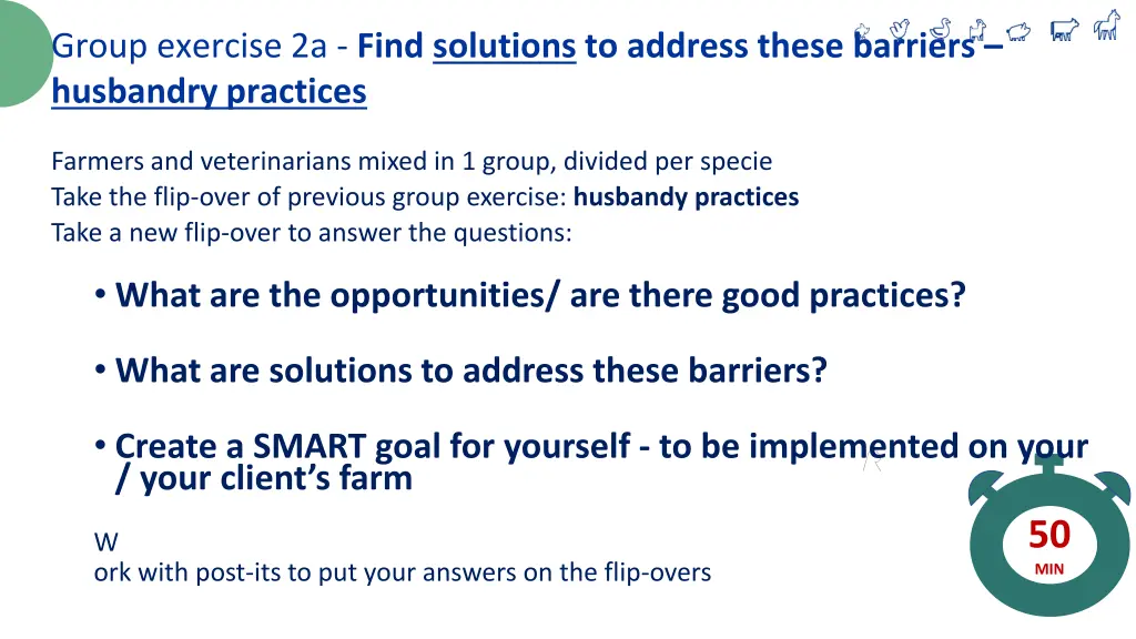 group exercise 2a find solutions to address these