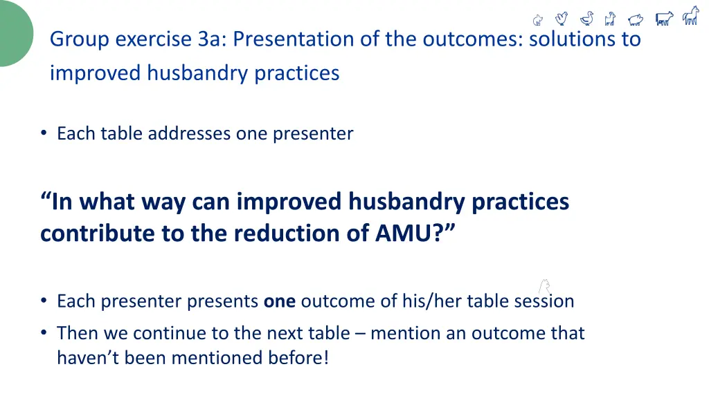 group exercise 3a presentation of the outcomes