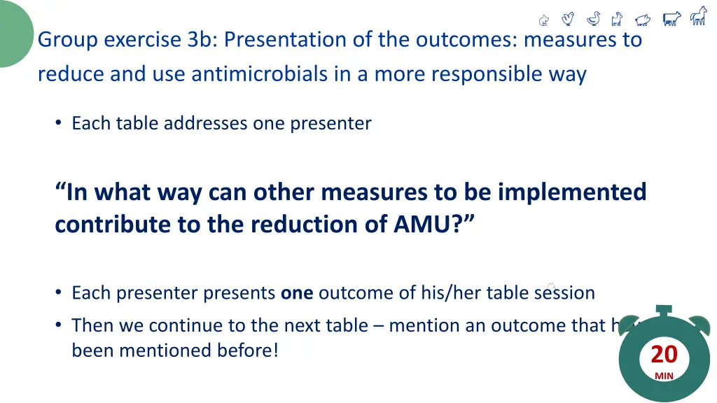 group exercise 3b presentation of the outcomes