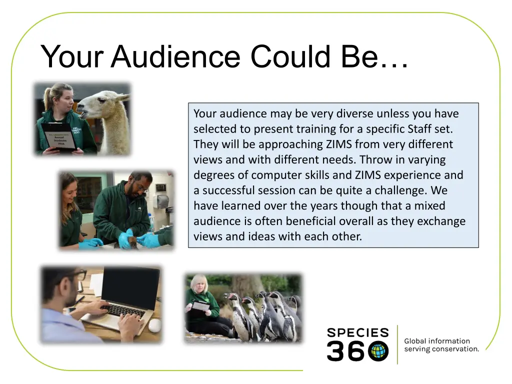 your audience could be