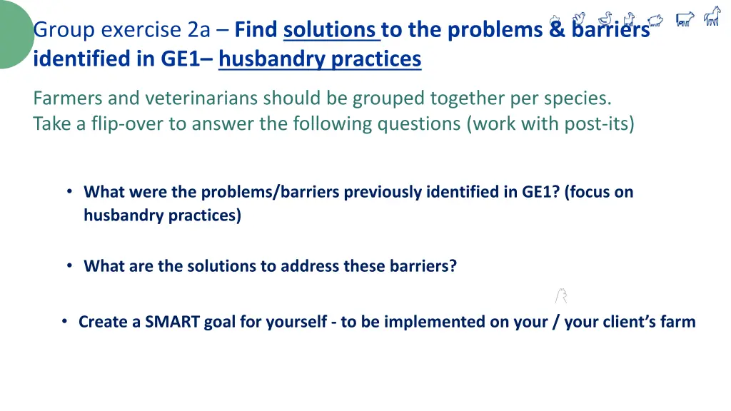 group exercise 2a find solutions to the problems
