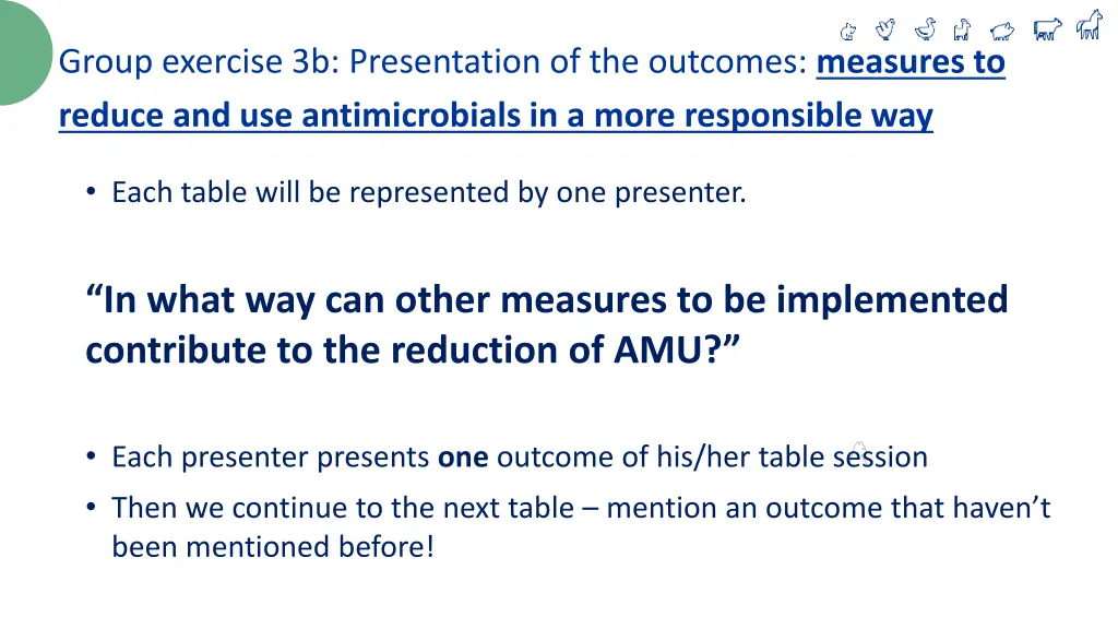 group exercise 3b presentation of the outcomes