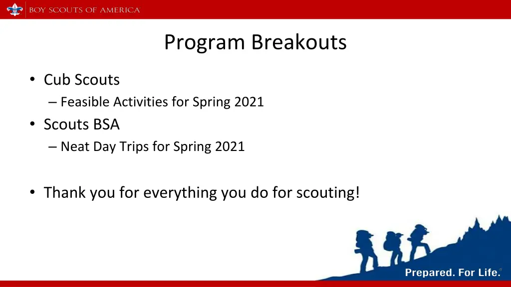 program breakouts