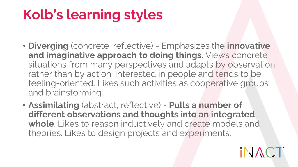 kolb s learning styles
