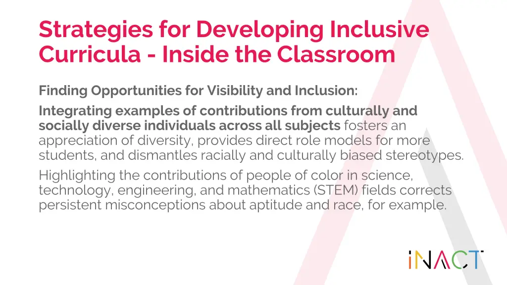 strategies for developing inclusive curricula 6