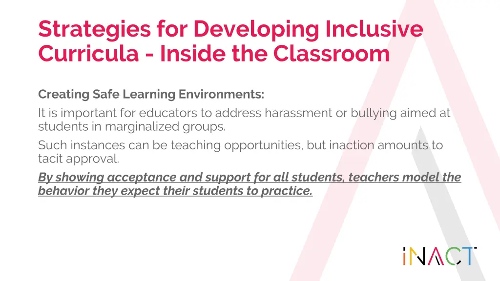 strategies for developing inclusive curricula 7
