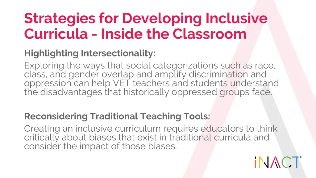 strategies for developing inclusive curricula 8