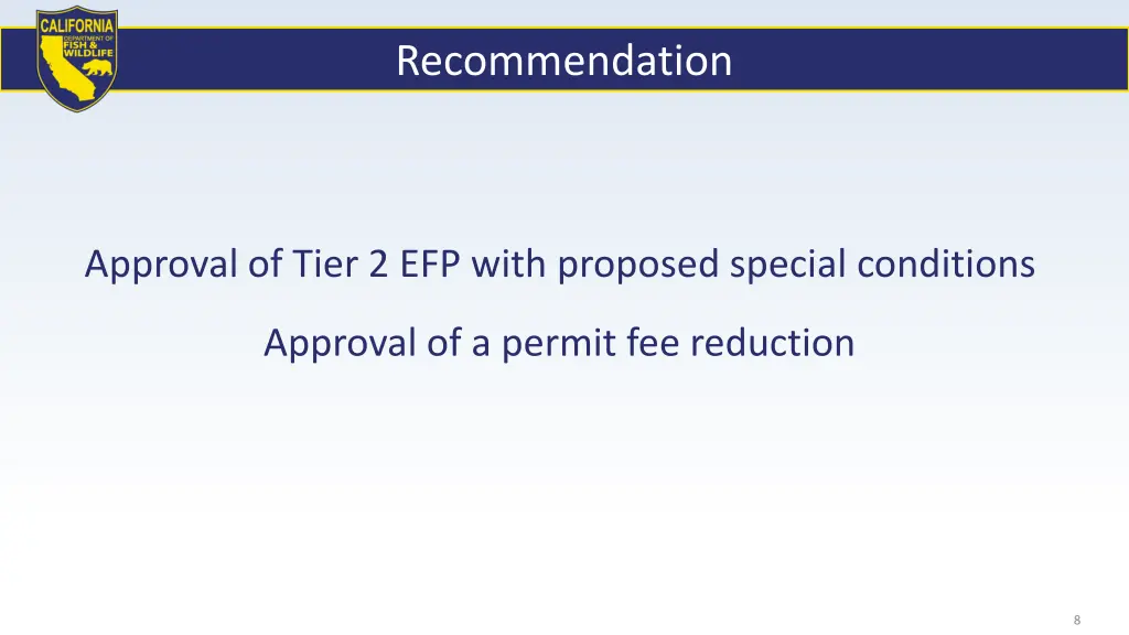 recommendation