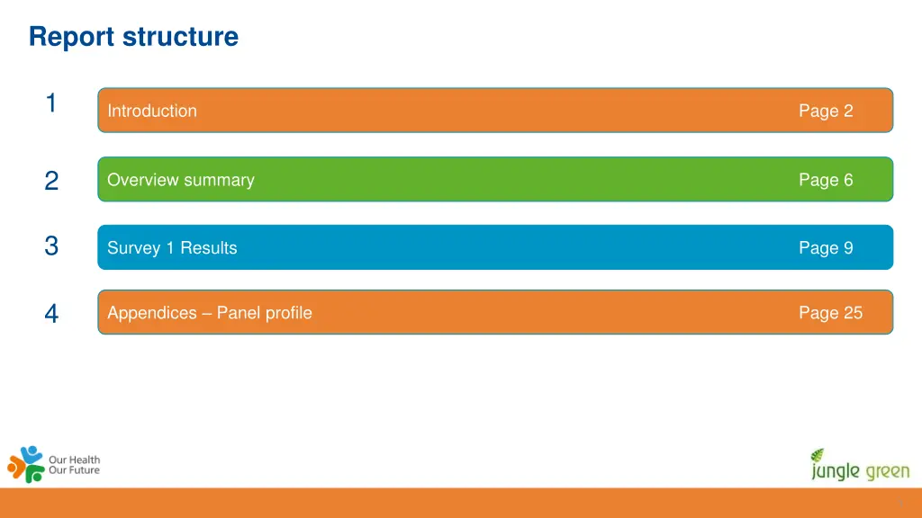 report structure
