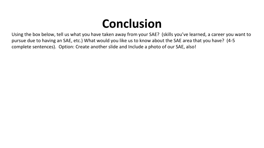 conclusion