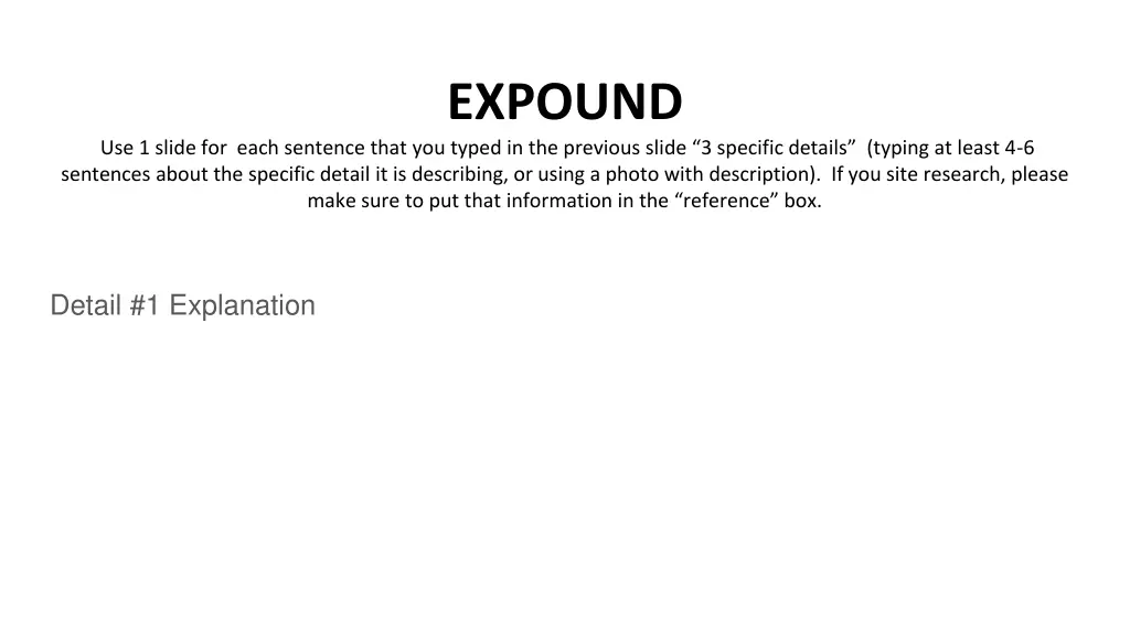 expound