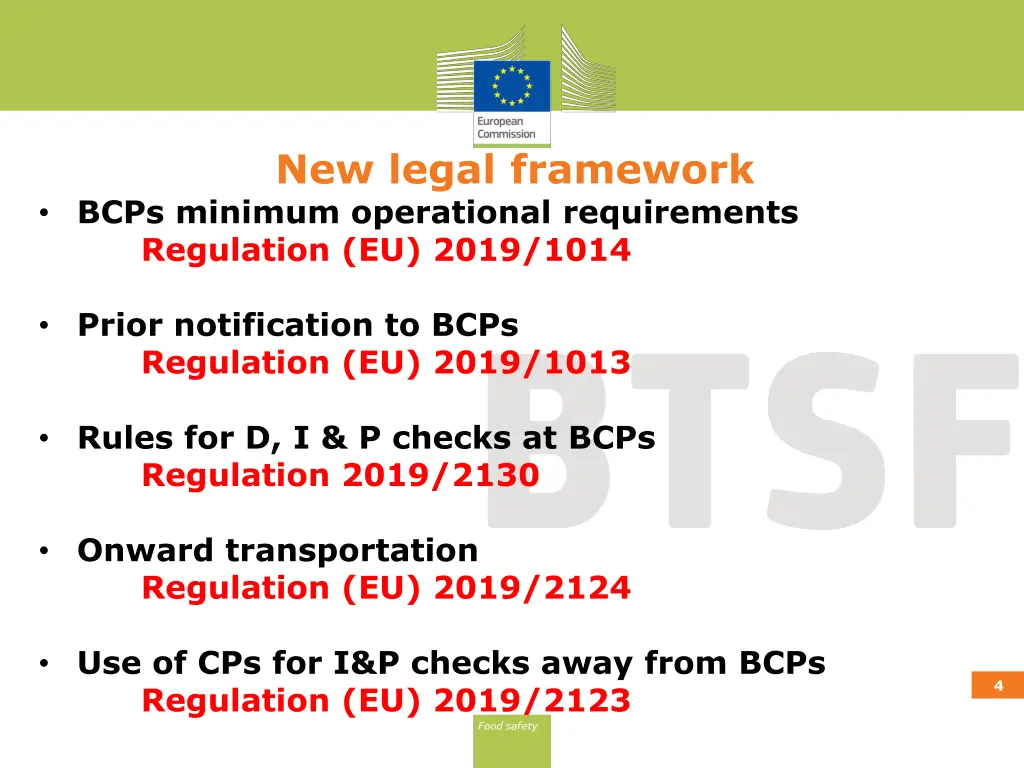 new legal framework bcps minimum operational