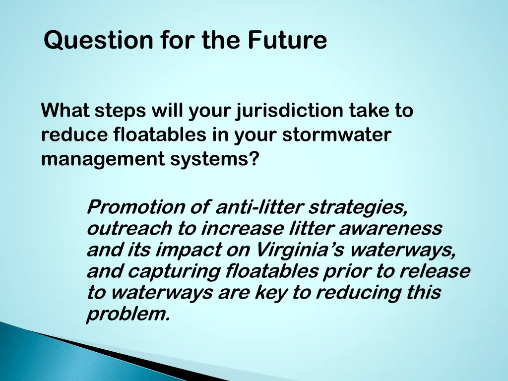 question for the future 1