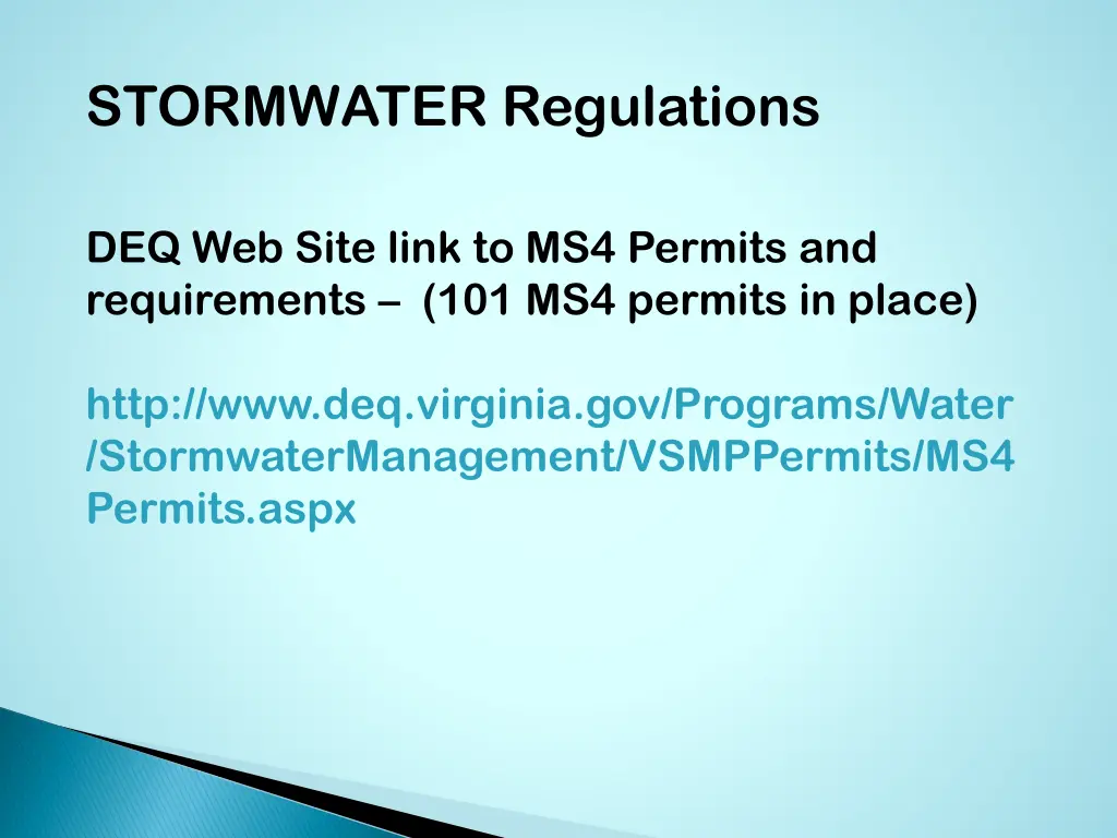 stormwater regulations