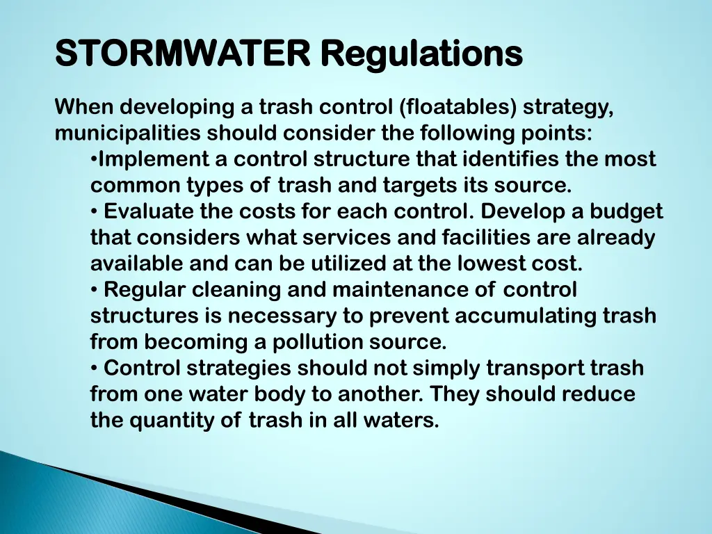 stormwater regulations stormwater regulations 2