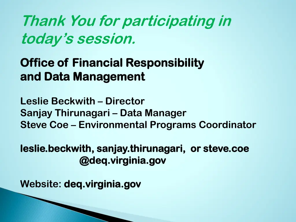 thank you for participating in today s session