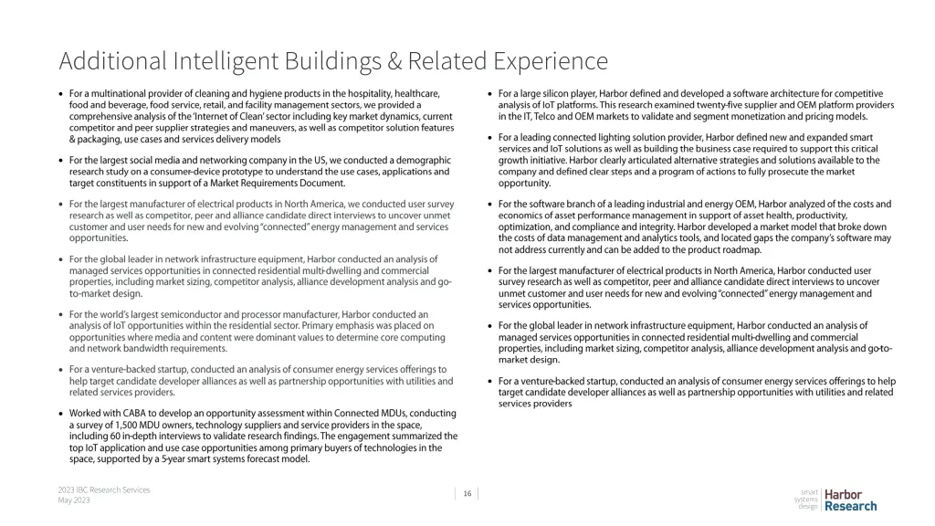 additional intelligent buildings related