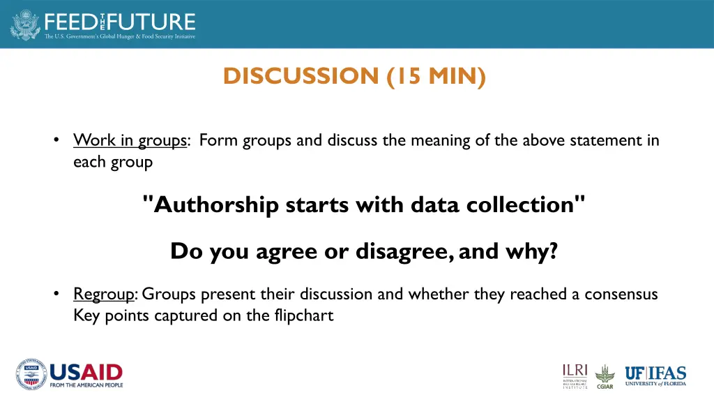 discussion 15 min 1