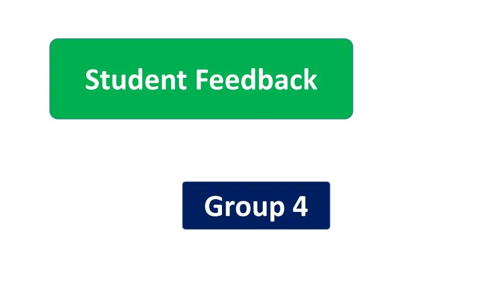 student feedback 3
