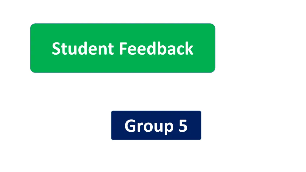 student feedback 4